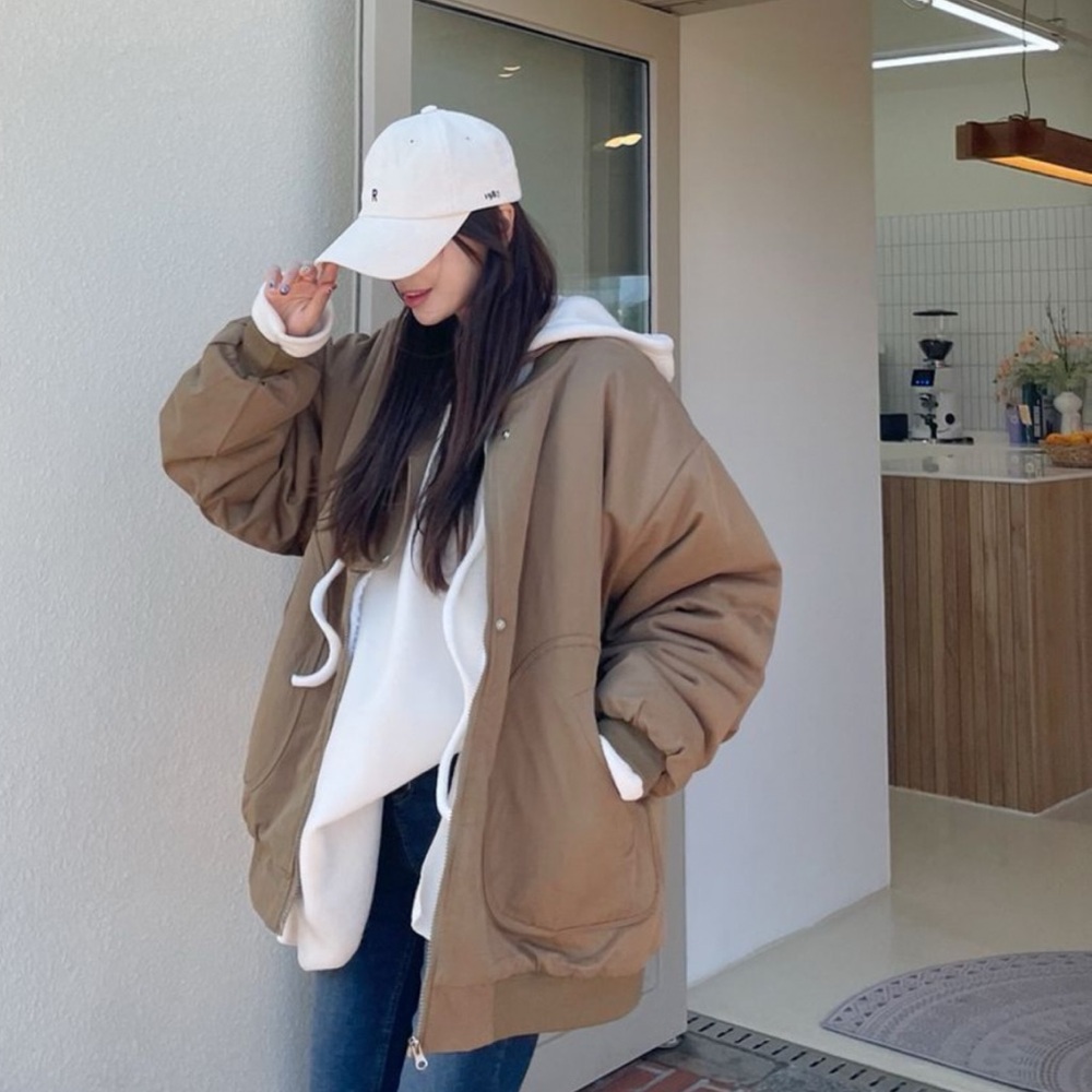 NWOT Korean Brand DEEPNY Corduroy Cap with Embroidered R in Ivory - Picture 15 of 15